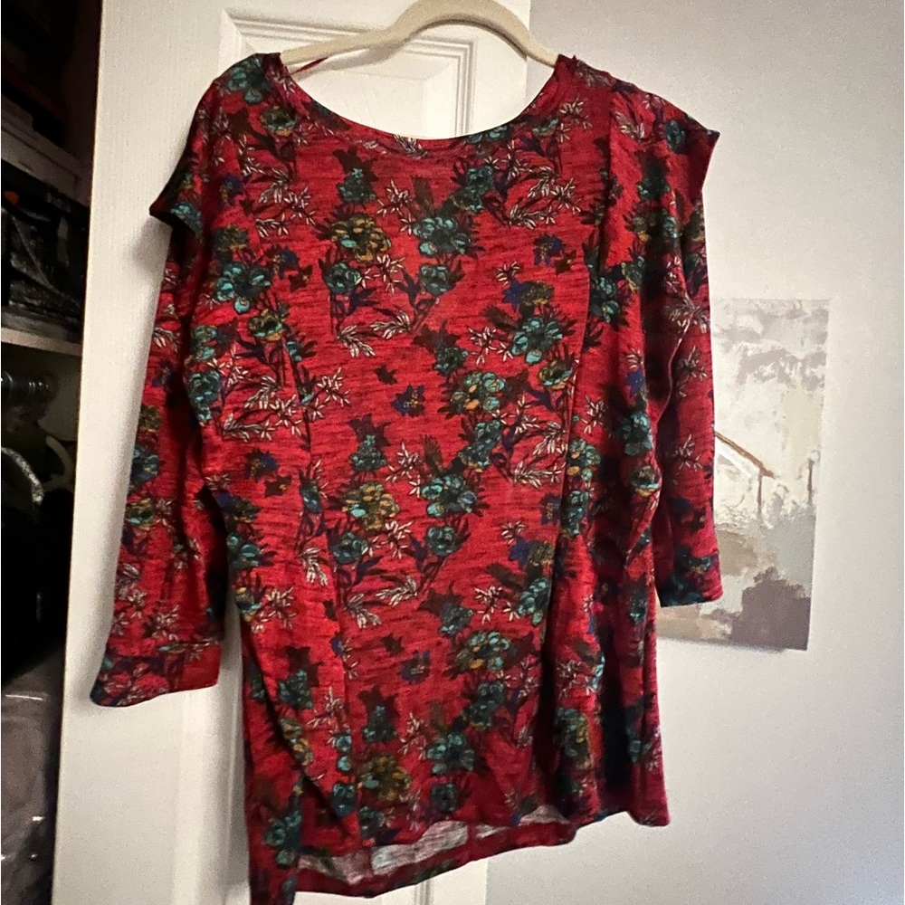 Free People floral long sleeve